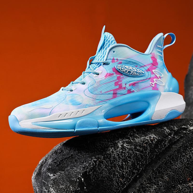 

Spot New Luxury Leisure Sports Shoes Top Grade Дышащая Нескользящая Сетчатая Поверхность Молодежная Баскетбольная Осень Зима Унисекс PU 39 синий