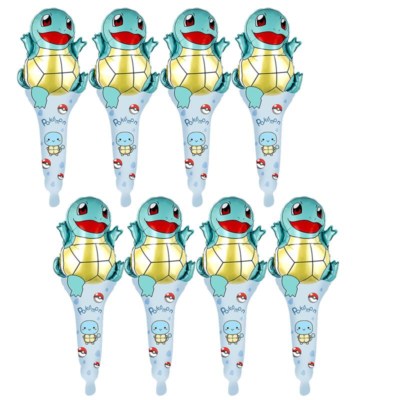 

8 шт. Детский ручной стик с Покемоном Пикачу для украшения детской вечеринки по случаю дня рождения, подарок на детский праздник, игрушки, гелиевые шары 8PCS&AS PICTURE