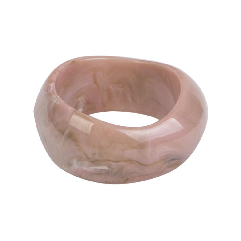 Cool Vintage Exaggerated Irregular Acrylic Resin Chunky Bangles Women Kpop Geometric Charm Bangles Bracelets Retro Jewelry Boys