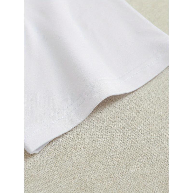 European Size Women'S Anime Llama Print T-Shirt, Casual Crew Neck, 95% Polyester 5% Elastane, Short Sleeve, Regular Fit