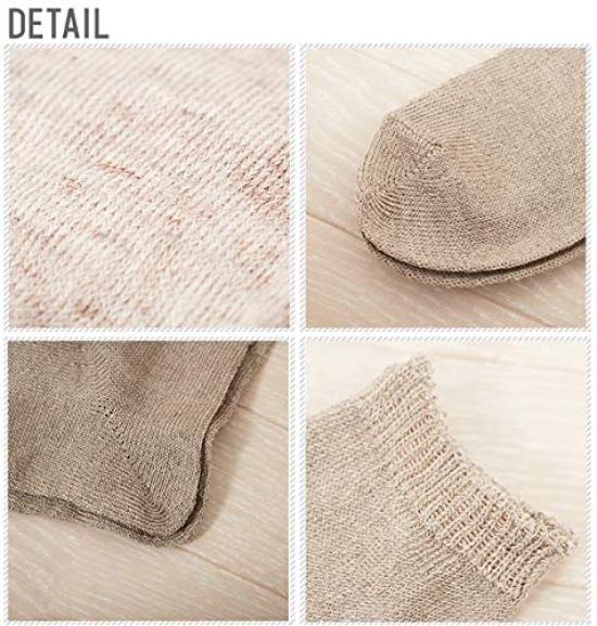 STONE Comfortable Linen Socks 1026 M Black [SMALL SOCKS] socks/Linen