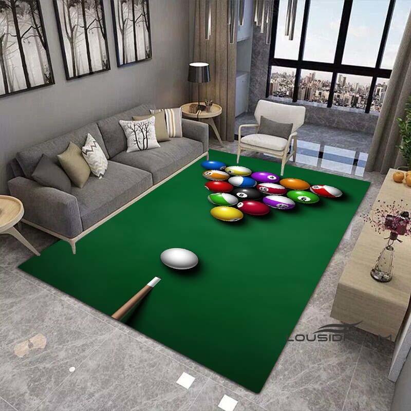3D Color Black Pool Table Mat Carpet, Billiard Carpet, Ball Sports Carpet, Suitable for Living Room, Floor, Living Room,