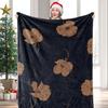 Midnight Blossom Winter Summer Flannel Blanket Throw Fleece Soft Fuzzy Plush Cozy Fleece Blankets For Sofa Ideal Gifts