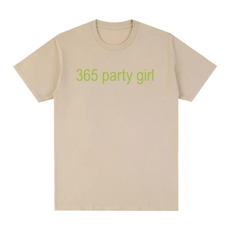 365 Party Girl Charli XCX Brat 360 Album T Shirt Unisexs Women Fashion Harajuku Tshirt Cotton Casual Cozy Oversized Tshirts