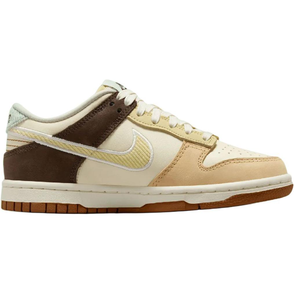 Nike Dunk Low GS Pack Notes de Passage Chaussures pour Enfants Crème Lait de Coco Voile HQ3474-171