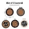 Vintage-Style Family Dining Table Insulation Pad - Round, Absorbent, Non-Slip, Anti-Scald Coaster & Mat