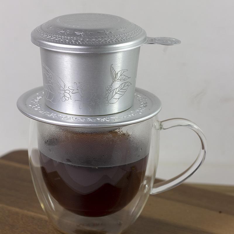 1 Zestaw Przenośny Drip do Kawy Wietnamski Filtr do Kawy Kompaktowe Akcesoria do Kawy Aluminiowe Akcesoria do Kawy Dla Miłośników Unikalny