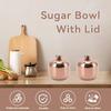 Sugar Bowl, Stainless Steel Sugar Pot with Lid Coffee Seasoning Jar Condiment Pot Spice Container Canister Metal Cruet with Lid for Home Kitchen
