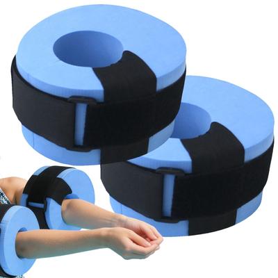 1 Pairs Swim Aquatic Cuffs Foam Anti-Choking Pool Fitness Equipment Swimming Fitness Float Ring For Beginners Kids Adults