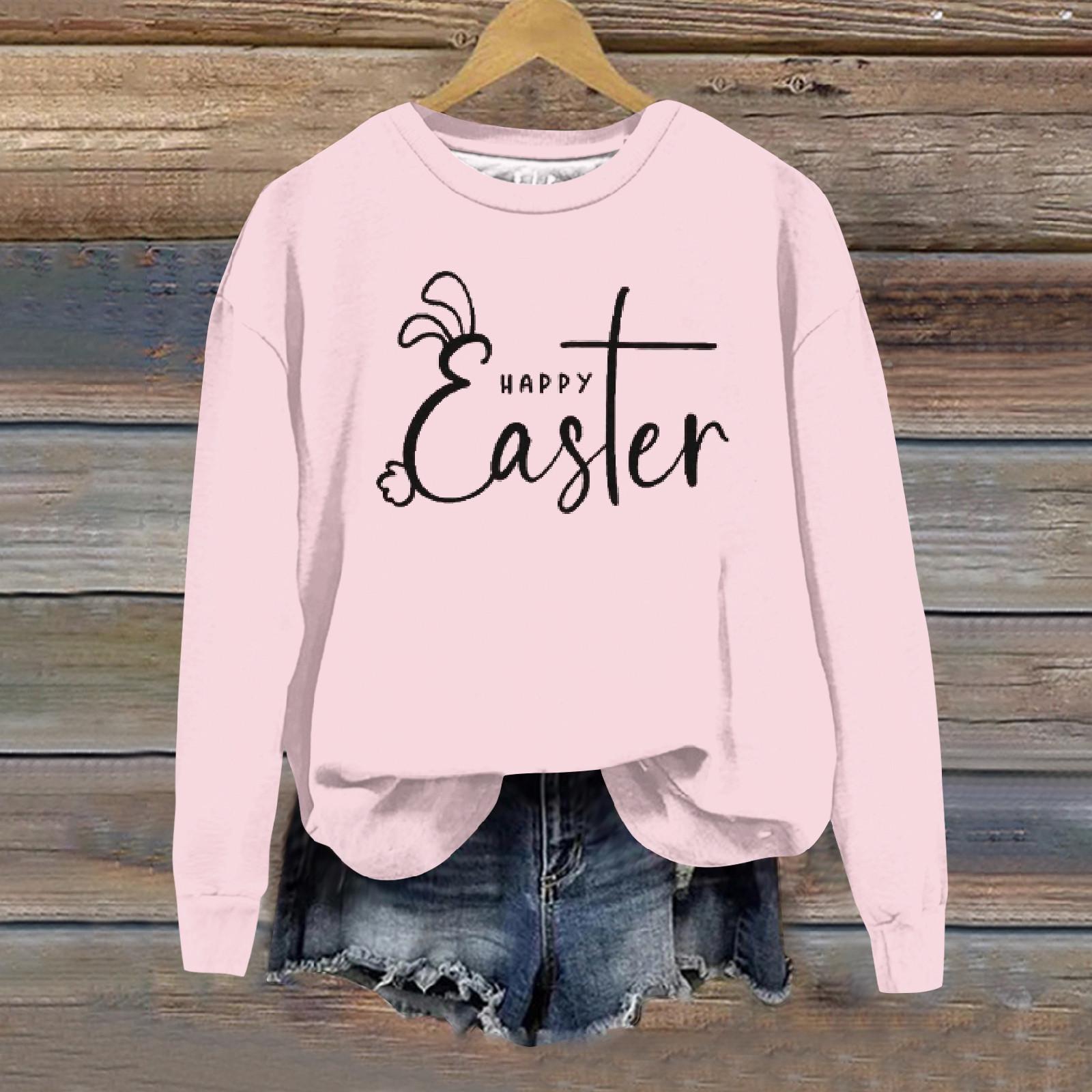 Women s Round Neck Tops Cotton Women s Fashion Long Sleeve O Neck Pullover L