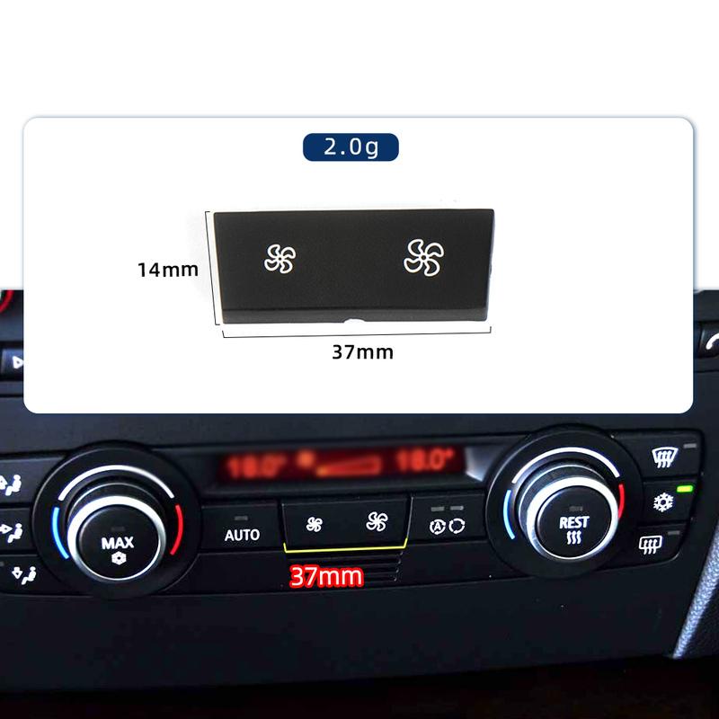 64119344143 For BMW 1 3 Series X1 X3 E90 E91 E87 Air Conditioner AC Temperature Control Button Keys Rotary Knob Replacement