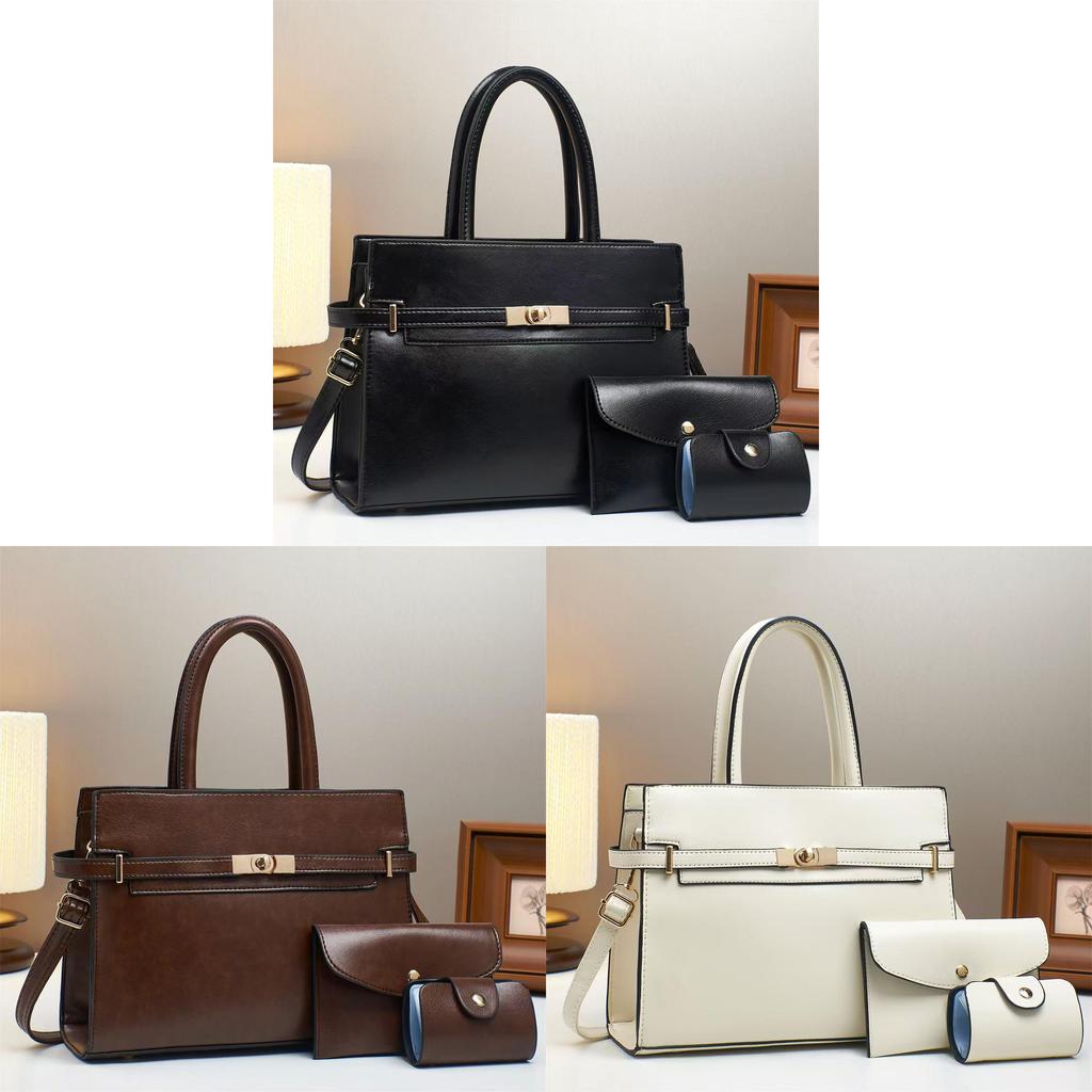 Minimalist Pu Crossbody Bag With Lock Closure For Daily Use