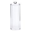 Acrylic Makeup Cotton Pad Holder Dispenser Round Cosmetic Storage Jars with Lids Cotton Swab Cotton Round Pads Holder