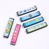 Mini Metal Harmonica 16-Hole Double Row Toy for Kids - Tinplate Cartoon Design