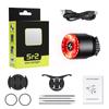 Lampă spate bicicletă 6 moduri Lampă spate bicicletă reîncărcabilă USB din aluminiu MTB șa drum tijă lampă LED de avertizare pentru ciclism