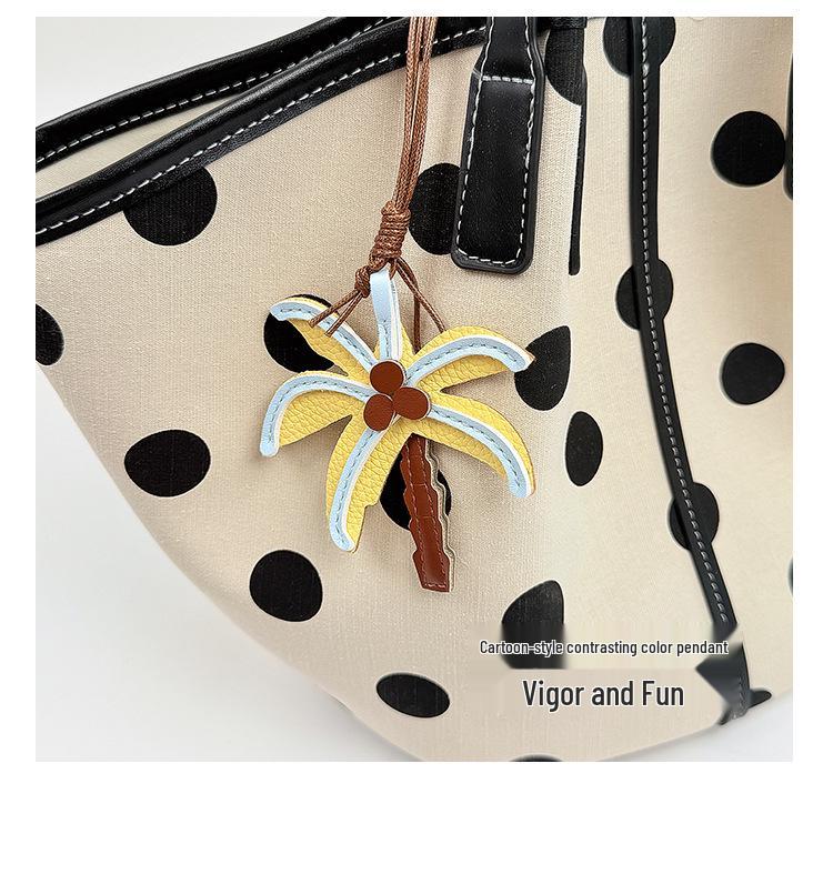2026 Summer Polka Dot Bow Shoulder Bag for Women