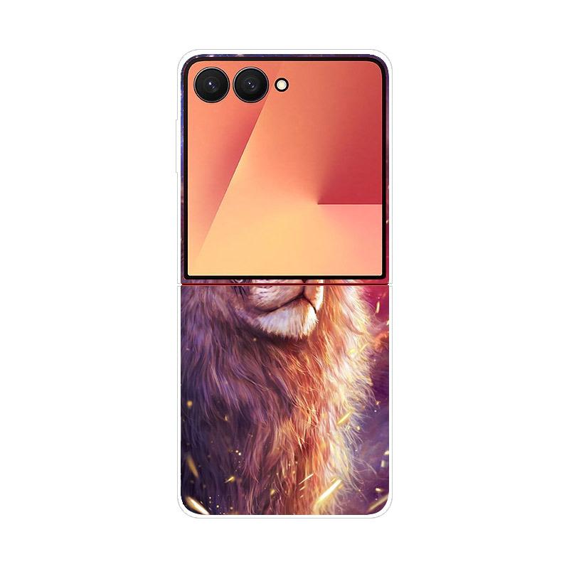 Luxury Transparent Phone Case For Samsung Galaxy Z Flip 7 Cases Hard PC Folding Cover For Galaxy Z Flip7 Shockproof Capa Fundas