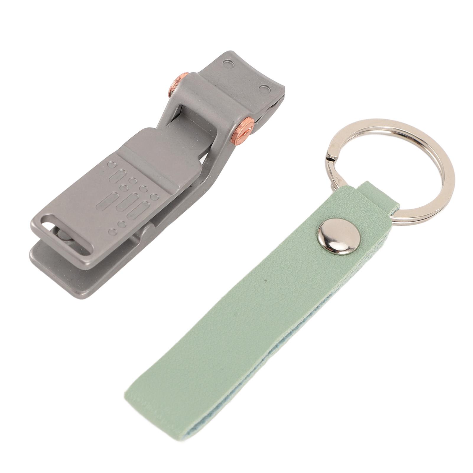 

Портативные кусачки для ногтей с брелком Большие открытые кусачки для ногтей из нержавеющей стали для ногтей на ногах зелёный