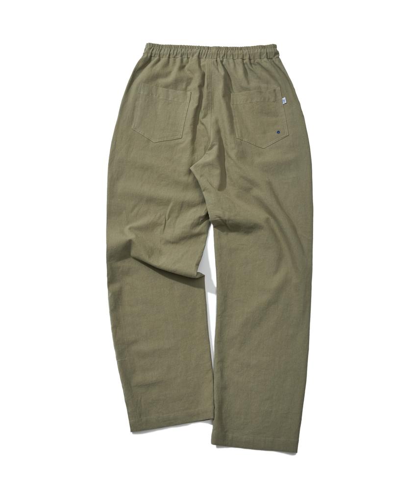 CAPITAL RADIO TUNES Linen Fatige Pants Olive