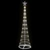 LED Christmas Tree Warm White 51 x 51 x 190 cm Metal