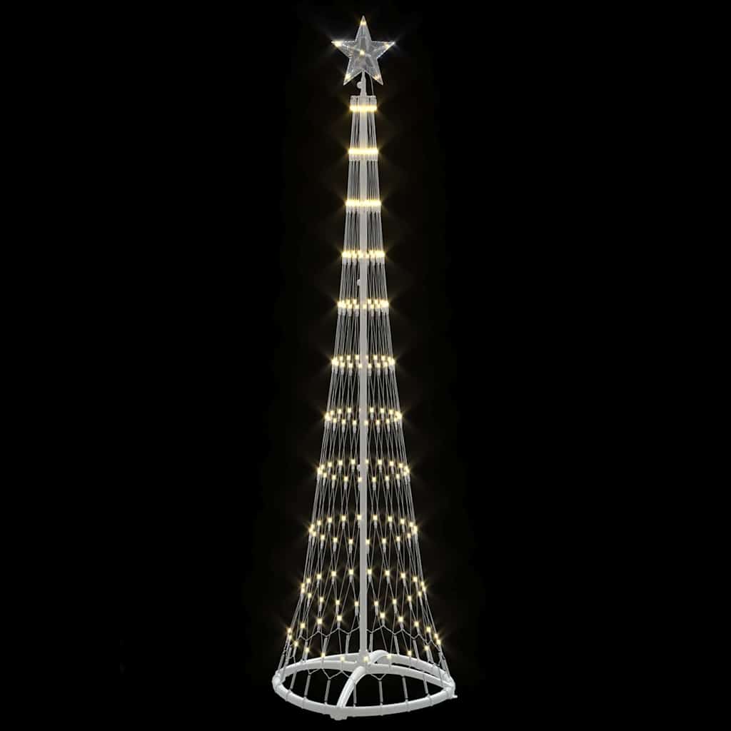 LED Christmas Tree Warm White 51 x 51 x 190 cm Metal