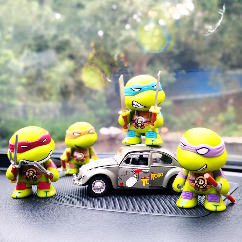 New 4Pcs/Set Ninja Turtle Anime Figure Limited Edition Action Figurine Statue Action Figurine Movable Model Toys Gifts