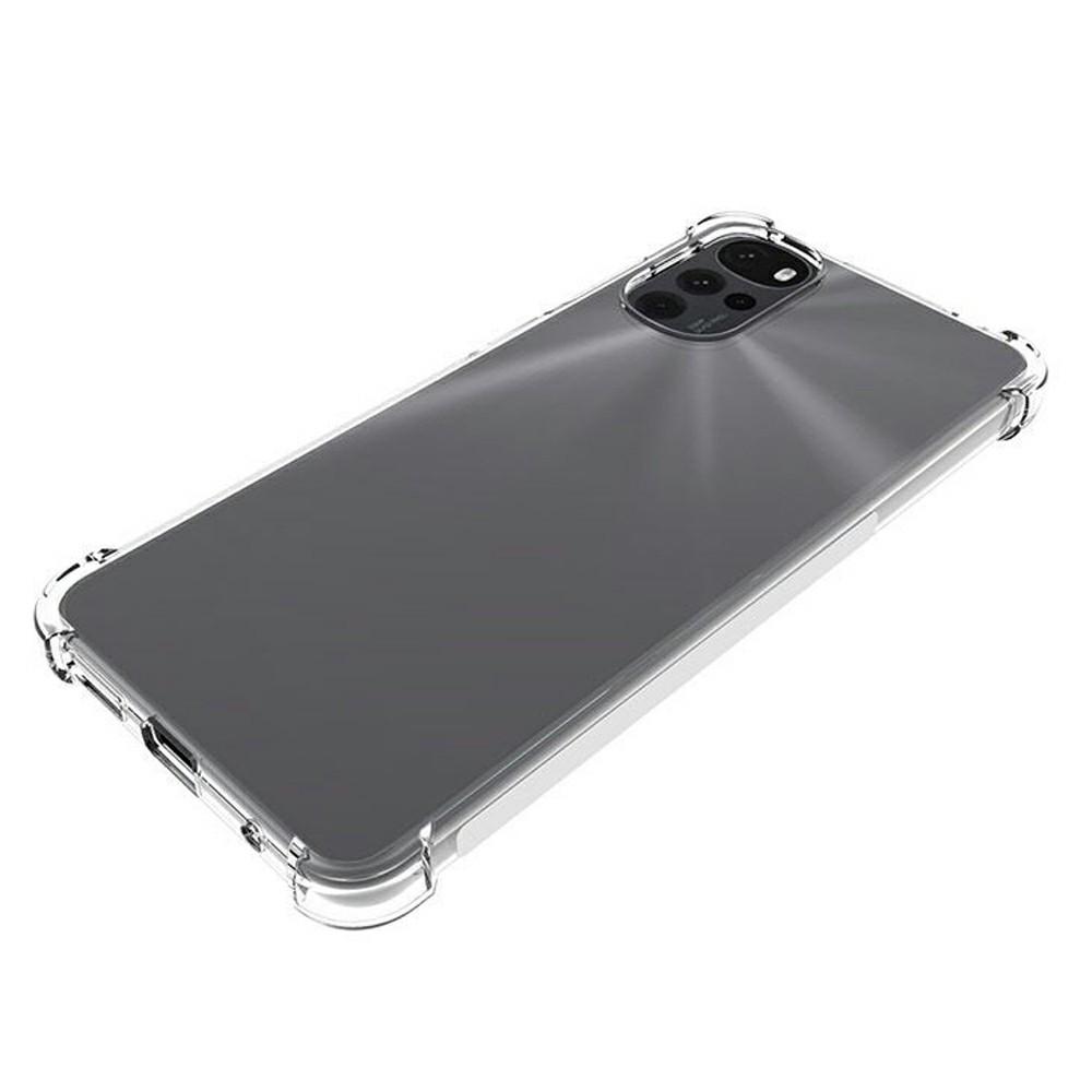 

For Motorola Moto G22 Soft TPU Transparent Phone Case Lightweight Four Corners Shock Absorption Non-Slip Protective Back Cover A