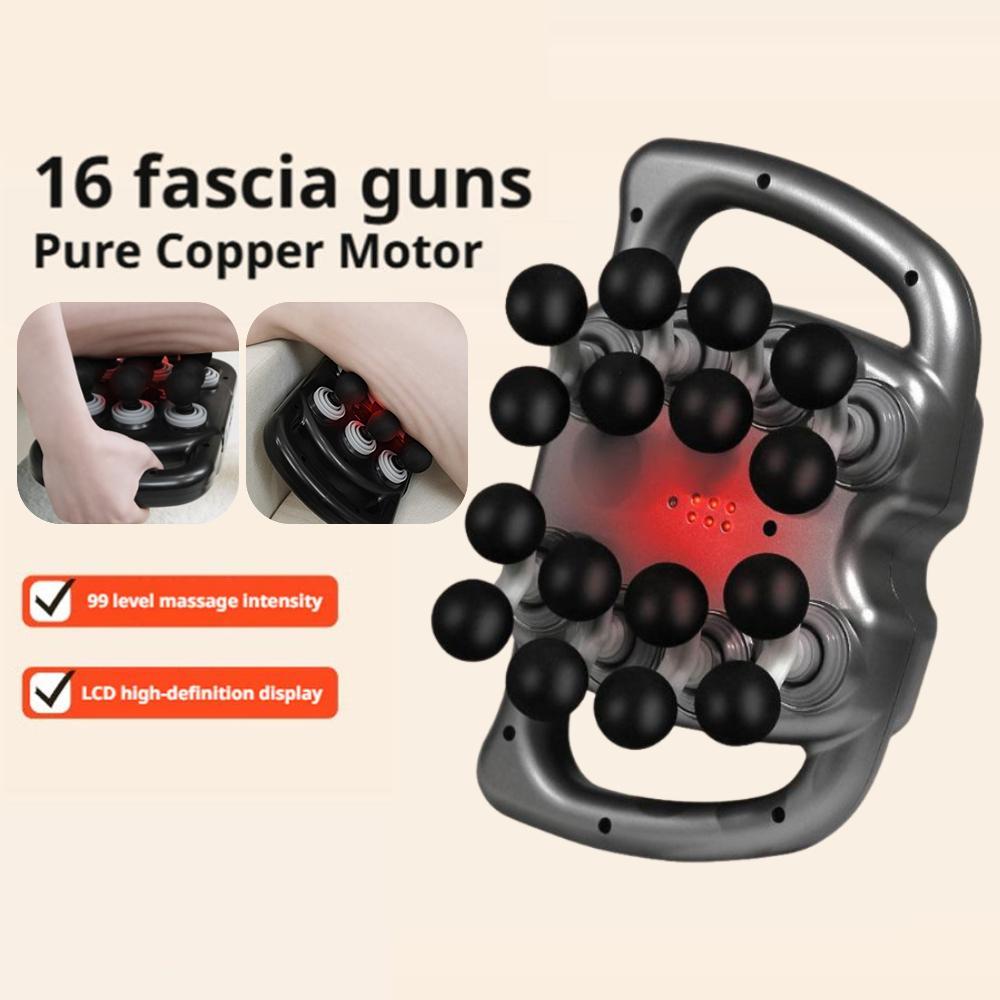 Fascia Gun 24-Head Muscle Relaxation Massage High-Frequency Vibration Body Massage Gun For Back, Waist & Neck Shoulder Massager