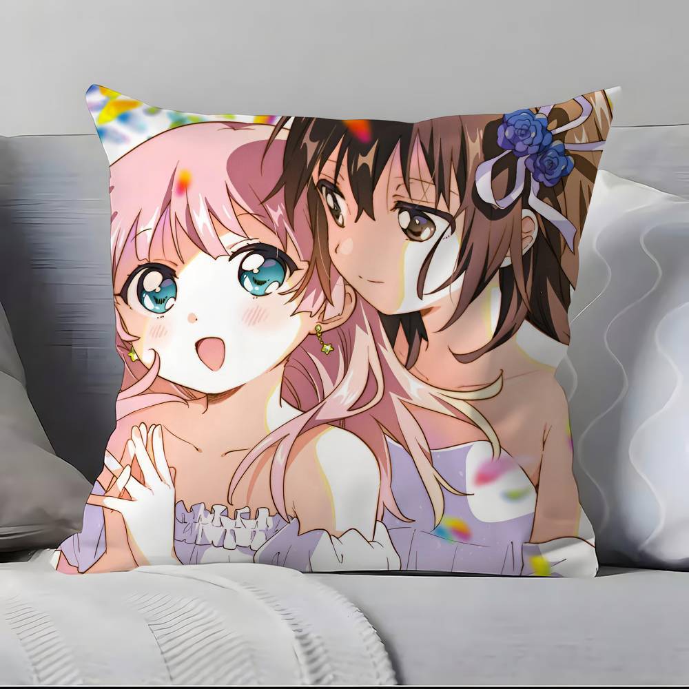Yuru Yuri Pillow Case Pillowcase Soft Skin Friendly & Comfortable With A Hidden Zipper