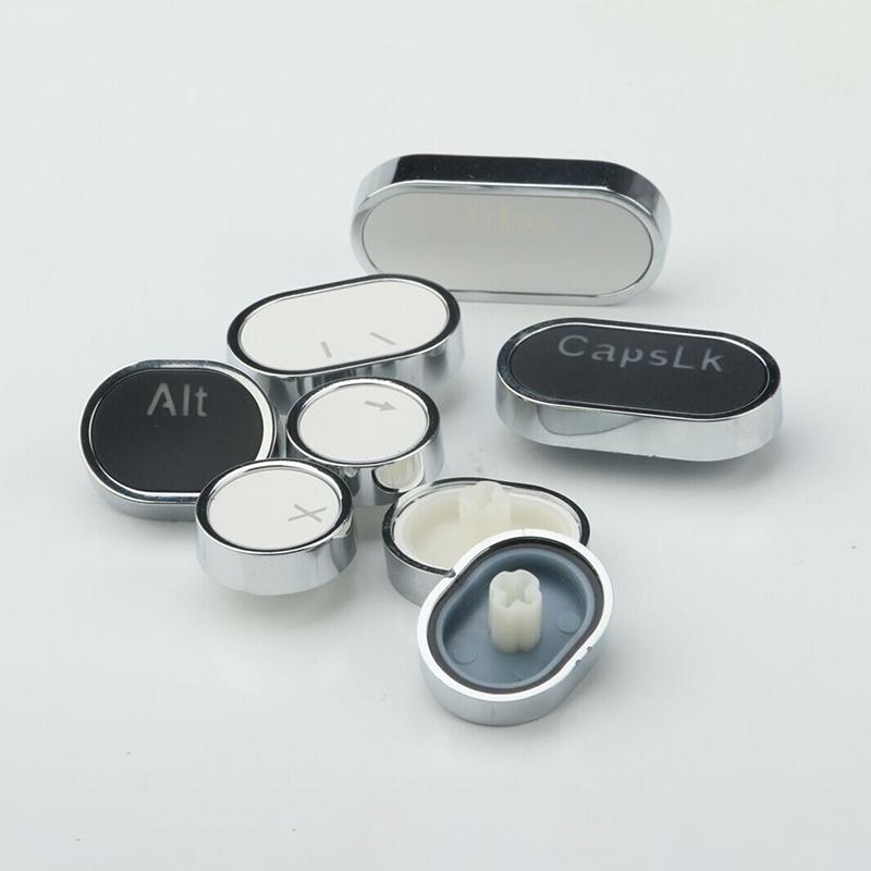 Teclado mecánico retroiluminado con teclas redondas Retro de 104 teclas doble S Diy