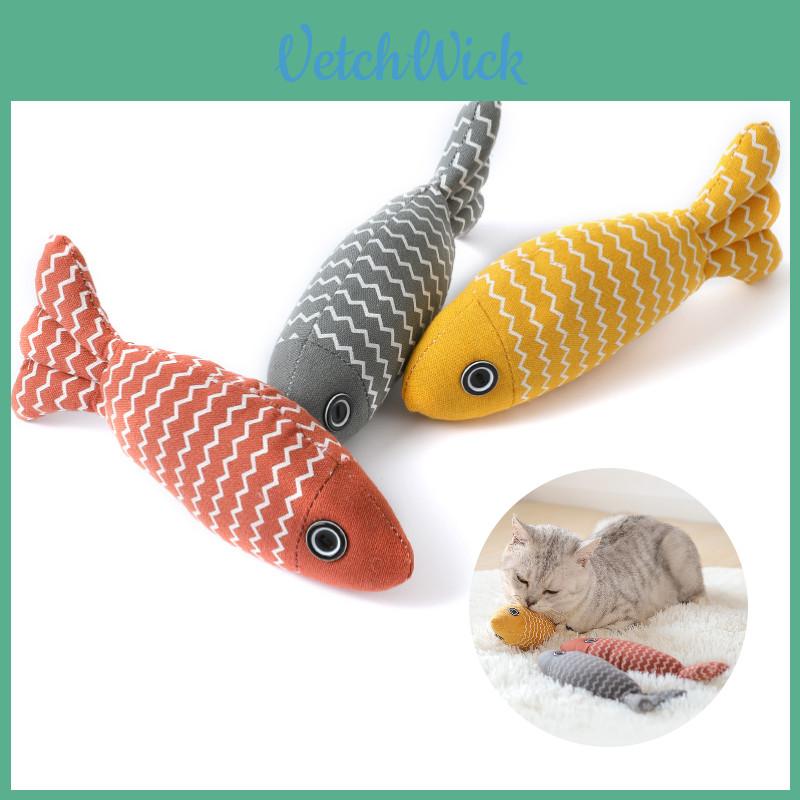 Cross-border Pet Cat Mint Toy For Cats Interactive Catnip Plush Fish Toy