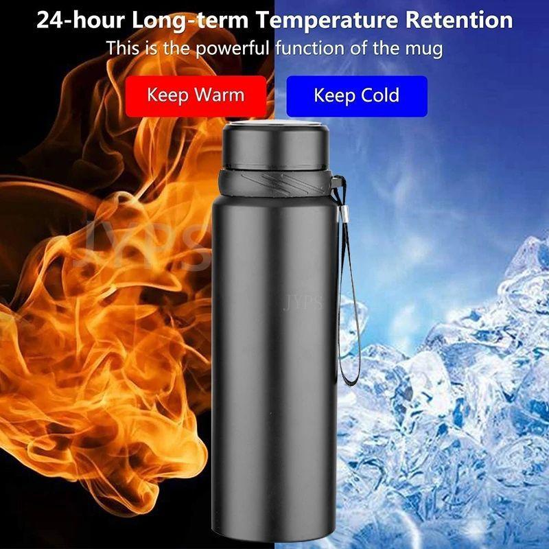 800 1000ML Stainless Steel Thermal Water Bottle Keep Cold and Hot Water Cup Thermos for Water Tea Coffee Vacuum Flasks