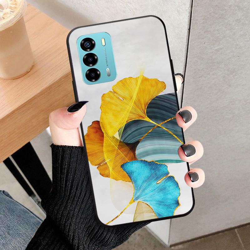 For ZTE Blade V40 Vita Case 8045 6.75" Animal Cartoon Soft Silicone Funda for ZTE Blade V40 Vita Phone Cover V40Vita Black Coque