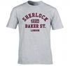 Sherlock Holmes 221b Baker St London T Shirt New