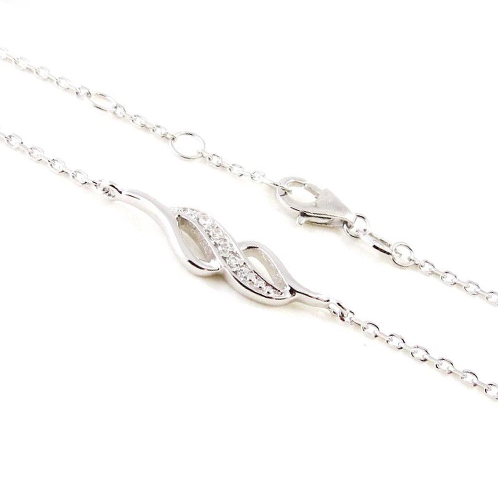 Les Trésors De Lily [I9892] - Silver Bracelet 'Goddess' Silver White (rhodium-plated) - 25x5 Mm