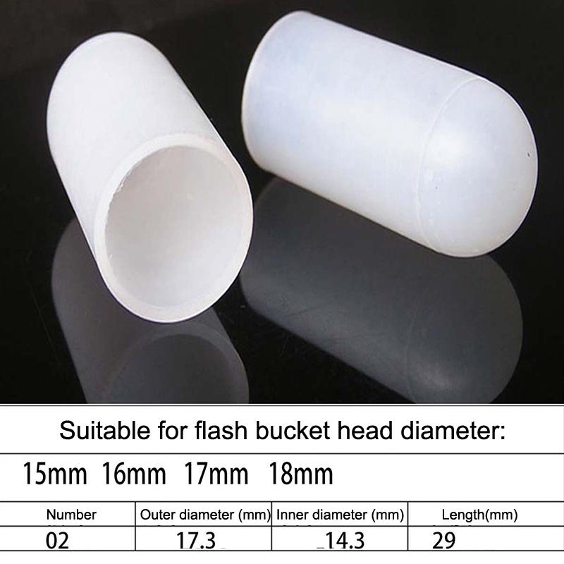 2Pcs Silicone Elastic Flashlight Lampshade For Sp31 Sp35 If22A C8G If25A Sp36 S2 C8 Ea01 Ts21 Q8 14-75Mm Torch
