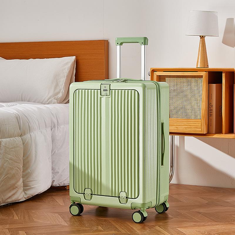 

Чемодан Yongsheng 20 с универсальными колесами, защитой от падений, опционально 24 , открывающимся спереди чемоданом на колесиках, надежным замком. 20 inch