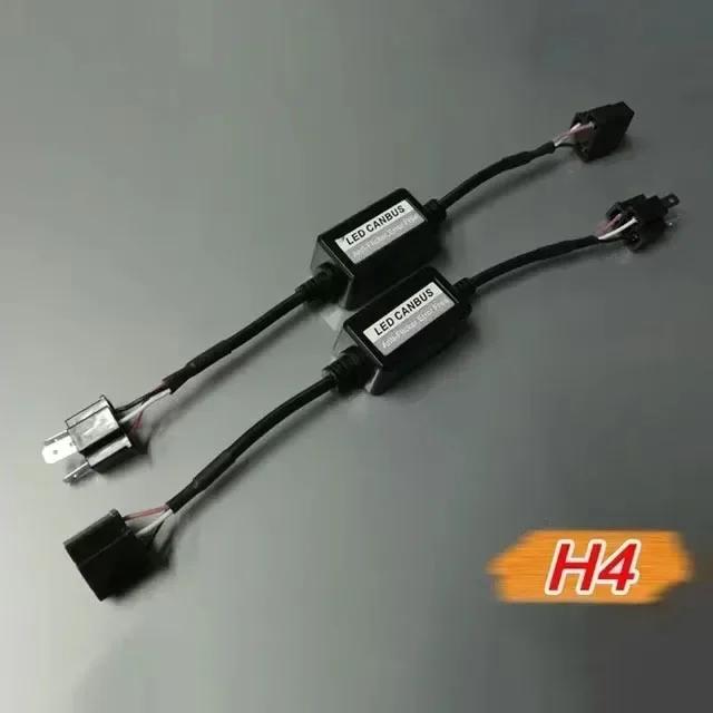 1-4pcs LED Canbus Decoder Adapter For H1 H4 H7 H11 9005 9006 9012 Anti-Flicker Harness Bulbs Resistor Warning Error Canceller