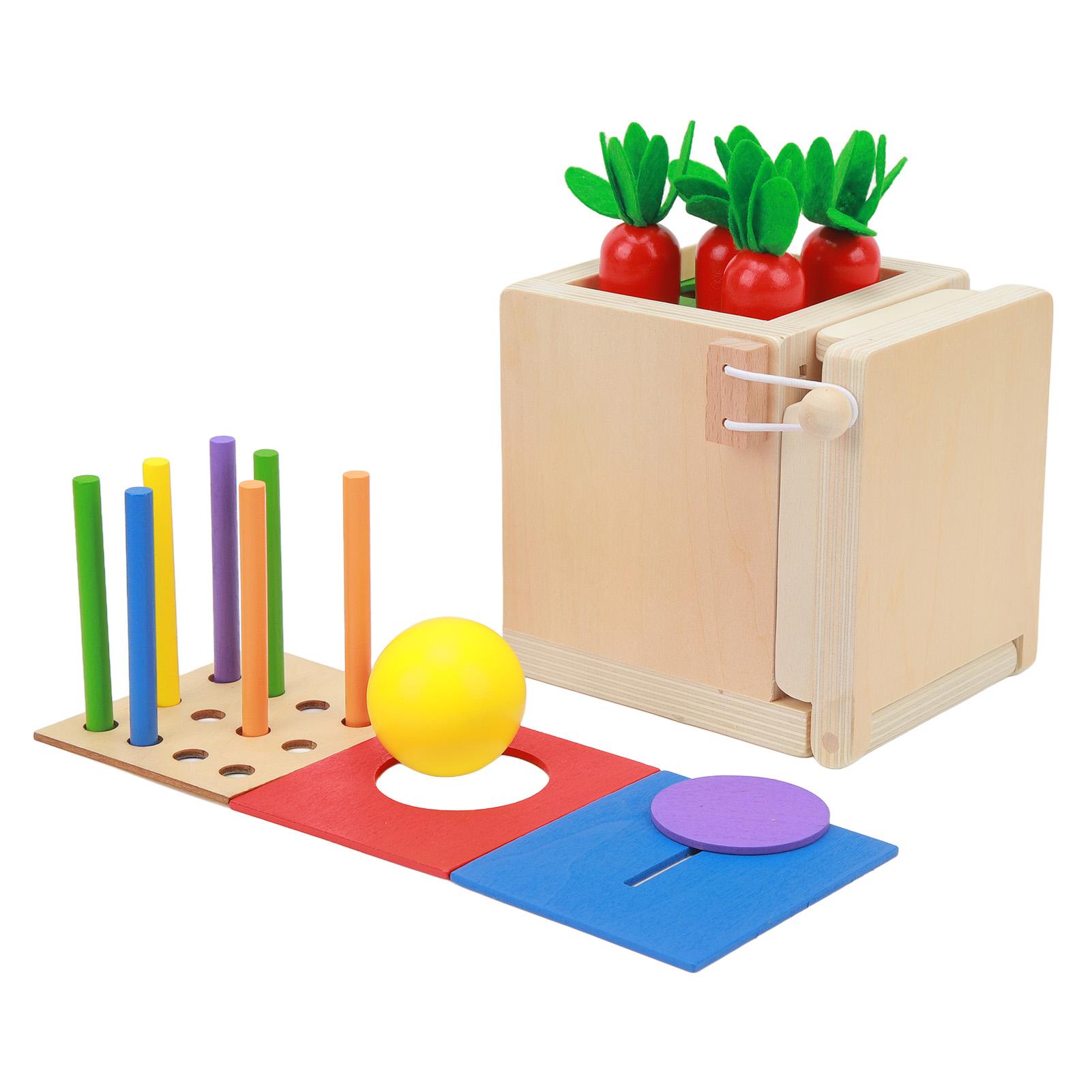 

4 in 1 Coin Box Stick Carrot Harvest Game Interesting Balls Matchstick Color Drop Game Toy