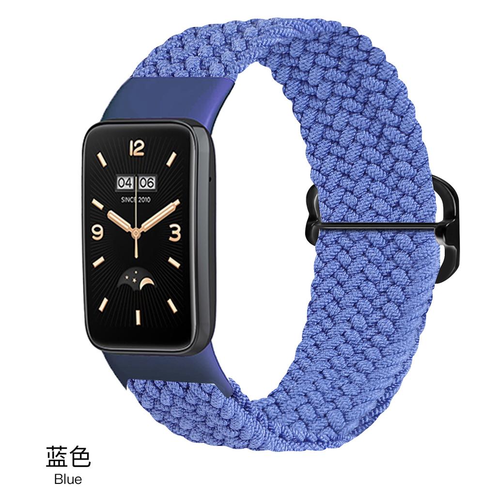 Nylonový řemínek pro Xiaomi Mi Band 7 8 Pro Elastický nastavitelný Pletený solo loop Náramek Correa pro mi band 7 pro miband 7pro Řemínek