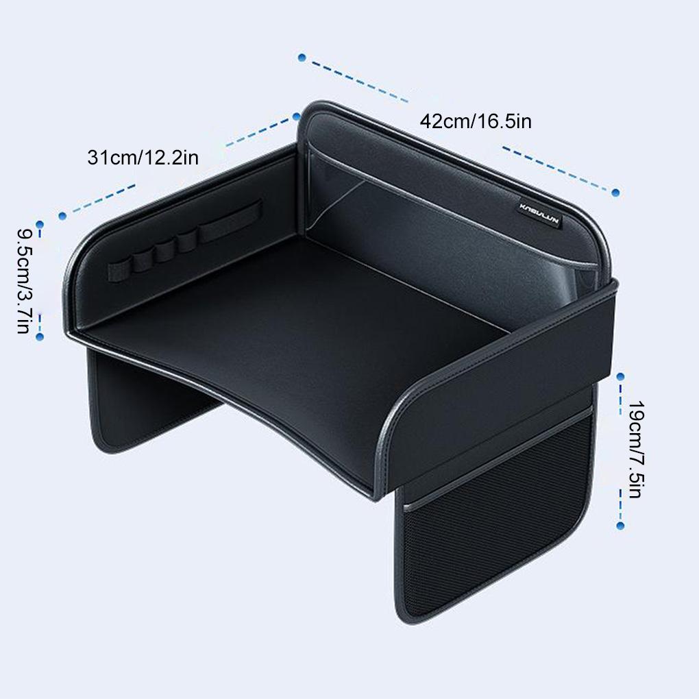 Child Car Seat Back Tray, Universal Kids Lap Desk With Phone Storage Pocket For Drawing Dining Toys