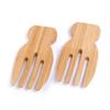 Bamboo Salad Mixing Tool Salad Fork for Kitchen Soup Unpainted Wooden Salad Spoon Stirring Fork Wooden Utensils Tableware