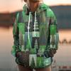 Women's Fashion Sweatshirt Printed Casual Hooded Sweatshirt With Pockets