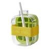 Ice Cube Mold Tray Water Bottle With Straps And Straw Silicone Ice Making Water Bottle Summer Cold Drink Bottle