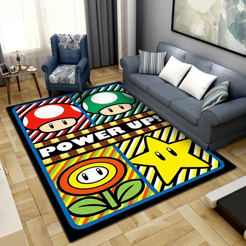Classic Pixel Games Print Rug Living Room Home Fashion Decoration Office Desk Chair Carpet LXR90