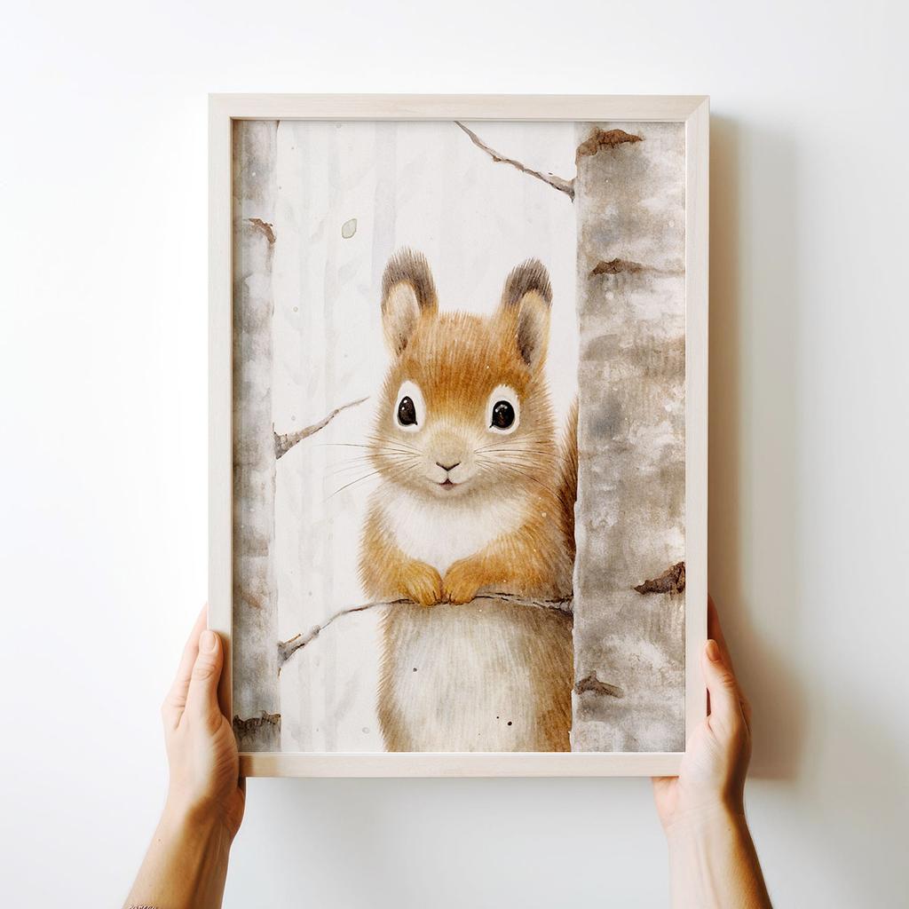 Poster for a Child Squirrel