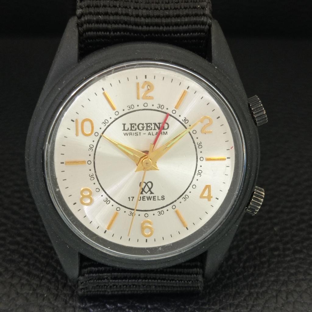 VINTAGE LEGEND HAND-WINDING SWISS MENS REFURBISHED ALARM WATCH A707537-1