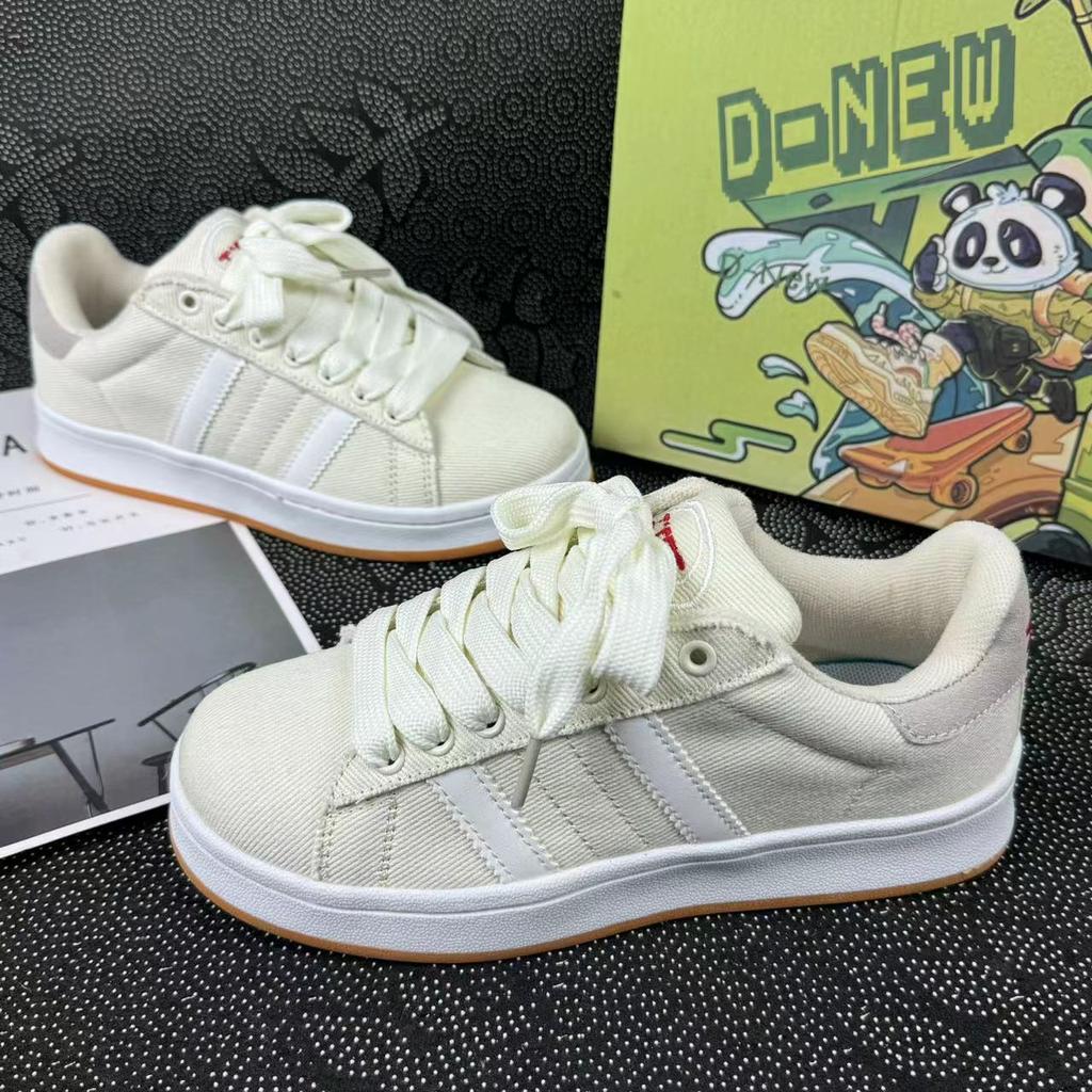 Trendy Sailing Cloth Breathable Little White Shoes Women Versatile Campus Couple Leisure Sports Board Shoes Men