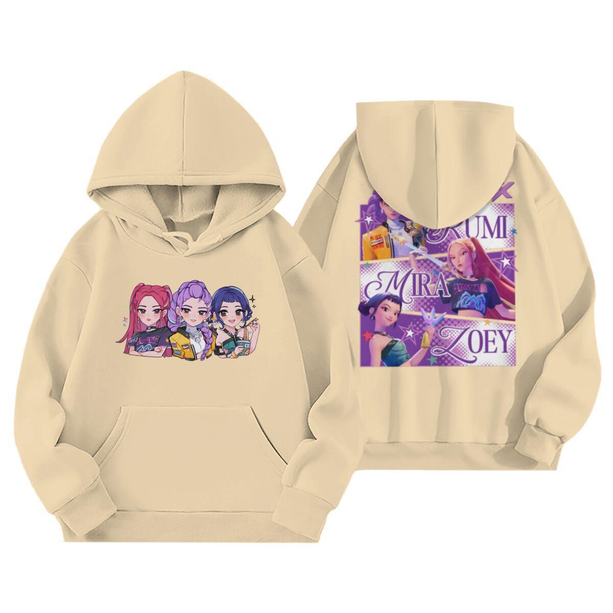 

Kids Hoodies & Sweatshirts Children s Hoodies Anime Printed Casual Hoodies for Middle-aged and Young Children 160 хаки