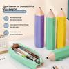 Multipurpose Storage Bag Students Silicone Pencil Case with Zipper, Waterproof Shaped School Stationery Pouch, Large Organizer for Pens, Erasers,